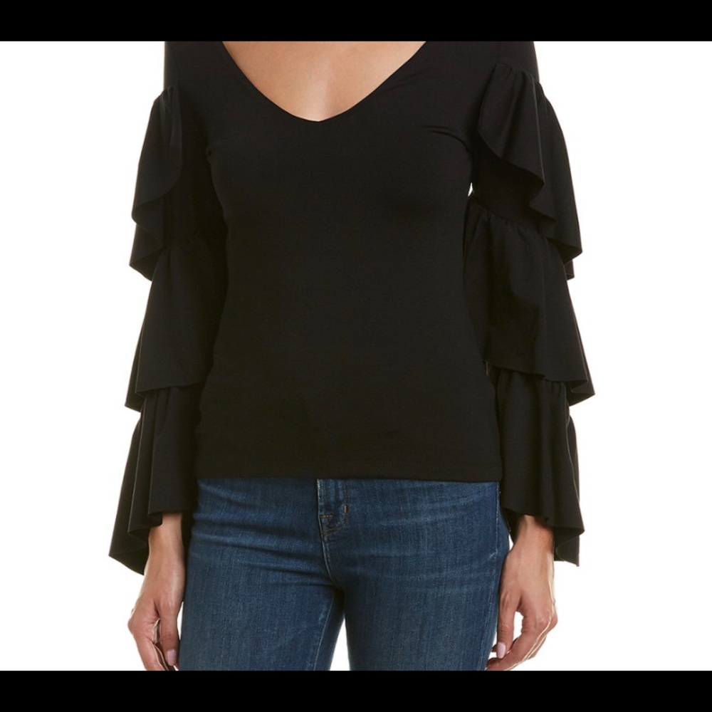 susana monaco Cascade Ruffle Top - Picture 2 of 3